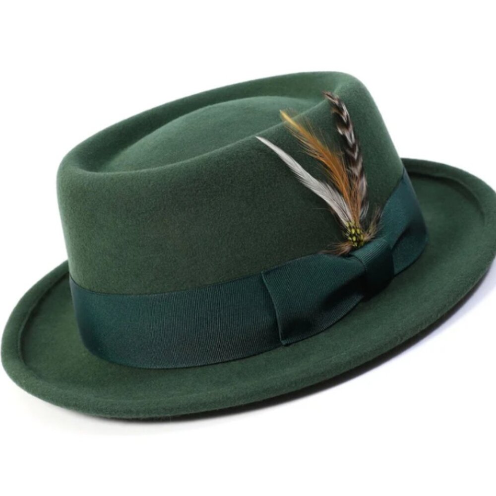 MONTIQUE HUNTER PORK PIE HAT.                           H88